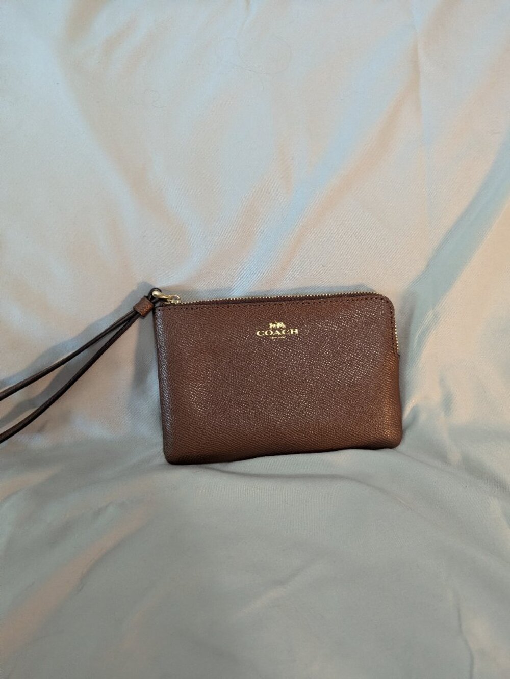 Brown COACH Wristlet